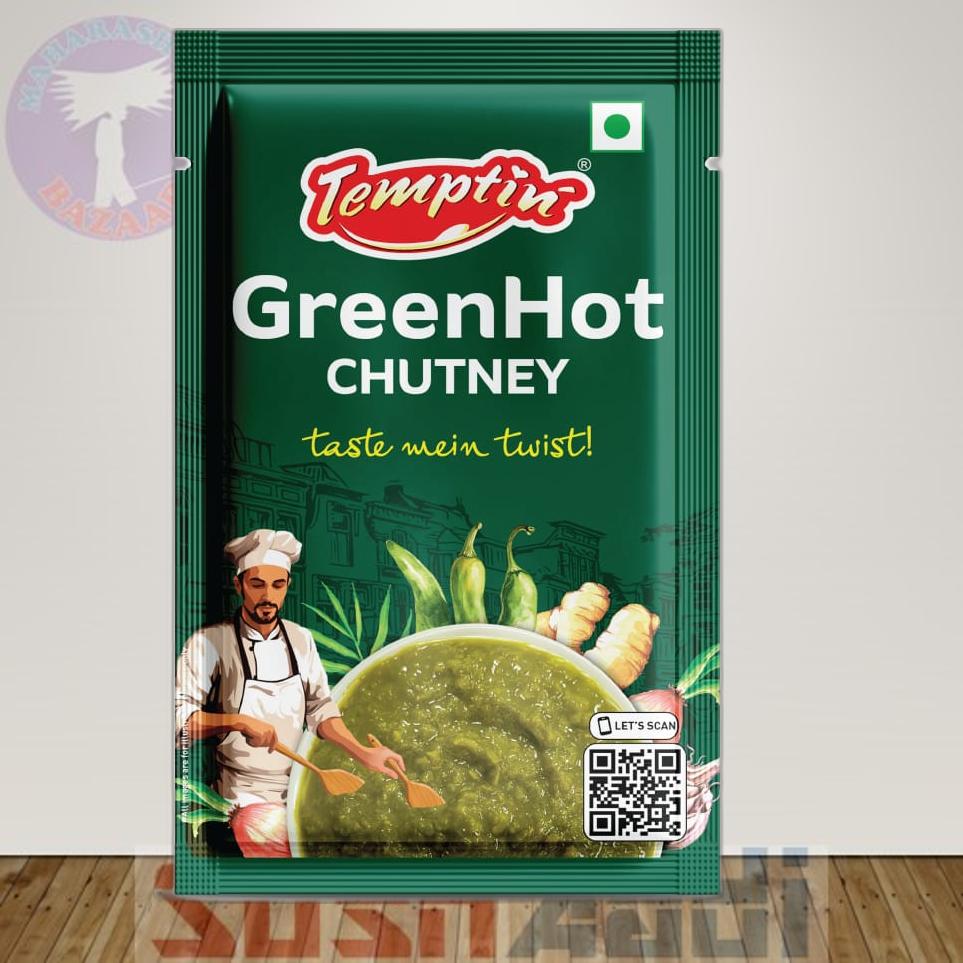Tmn Green Hot Chutney 10g